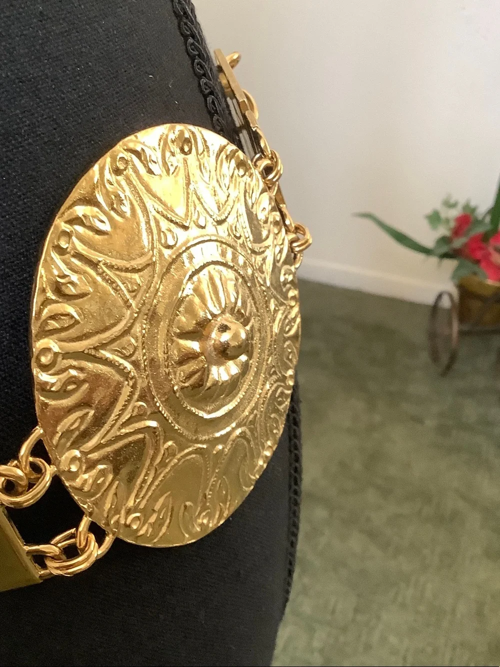Gold Medallion Chain Waist Belt - Women Accessories